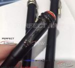 Perfect Replica Rouge et Noir Montblanc All Black Rollerball Pen